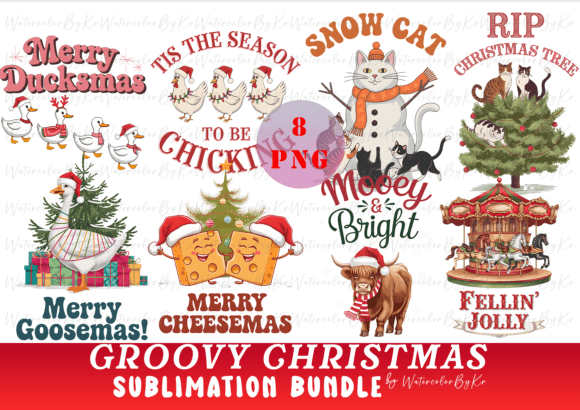 Download Groovy Christmas Bundle PNG Clipart - Christmas bundle png Collection
