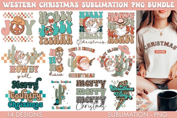 Download Western Christmas Bundle PNG Sublimation - Premium Resources