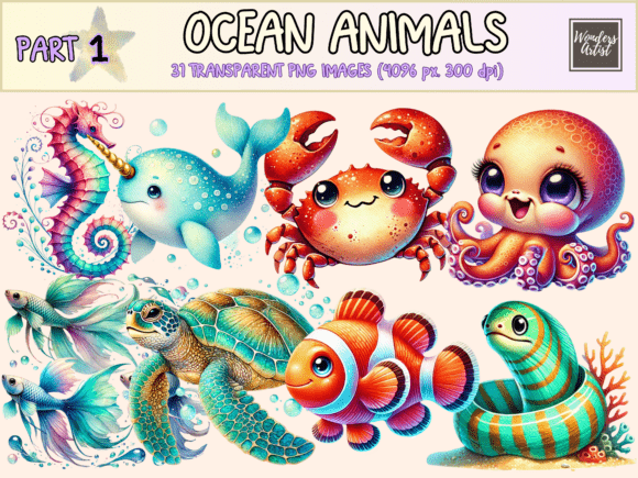 Download Ocean Animals Clipart - Premium Resources